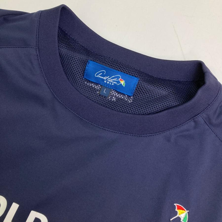 【新品未使用】 Arnold Palmer ゴルフジャケット袖着脱可ネイビーXO 新品未使用】 Arnold Palmer ゴルフジャケット袖着脱可ネイビー