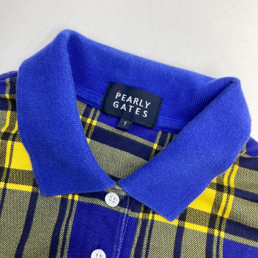 PEARLY GATES パーリーゲイツ 半袖ポロシャツ チェック柄