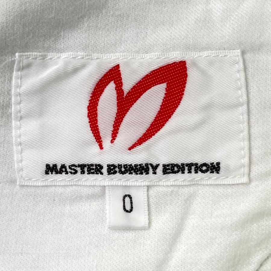 美品マスターバニーエディション　ストレッチブルゾン 全面ロゴデザイン　1 2WAYレザーブルゾン | MASTER BUNNY EDITION（マスターバニー