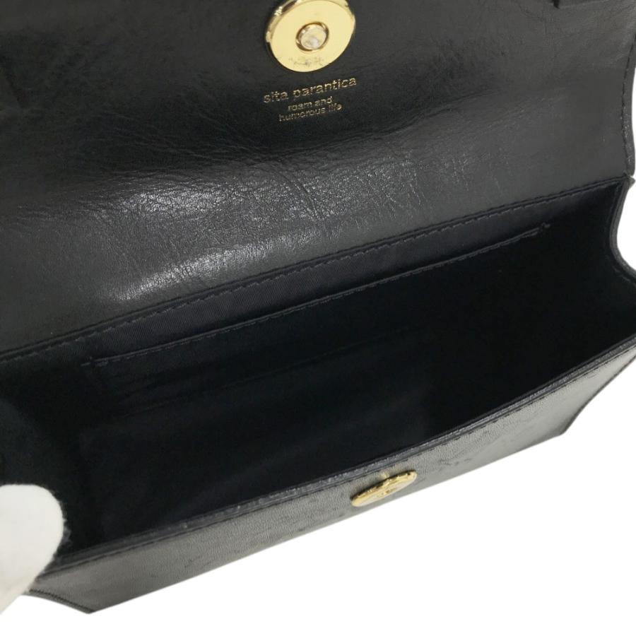 シータパランティカ　ハンドバッグ ショルダー 2way レザー 黒 中古・古着通販】SITA PARANTICA (シータパランティカ) カナグ