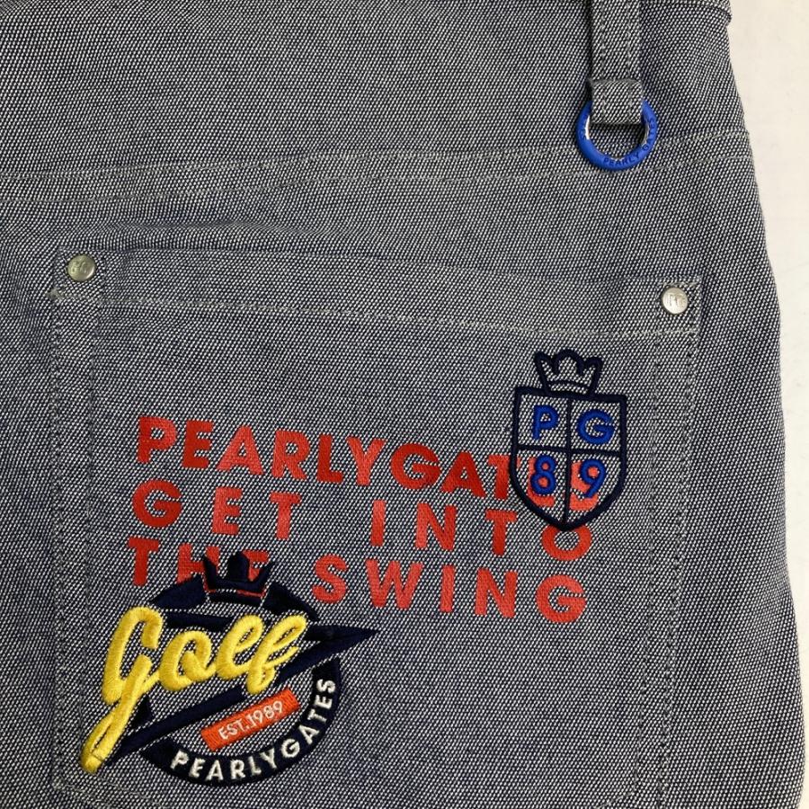 極美品☆PEARLY GATES ストレッチパンツ ネイビー 刺繍 ゴルフ