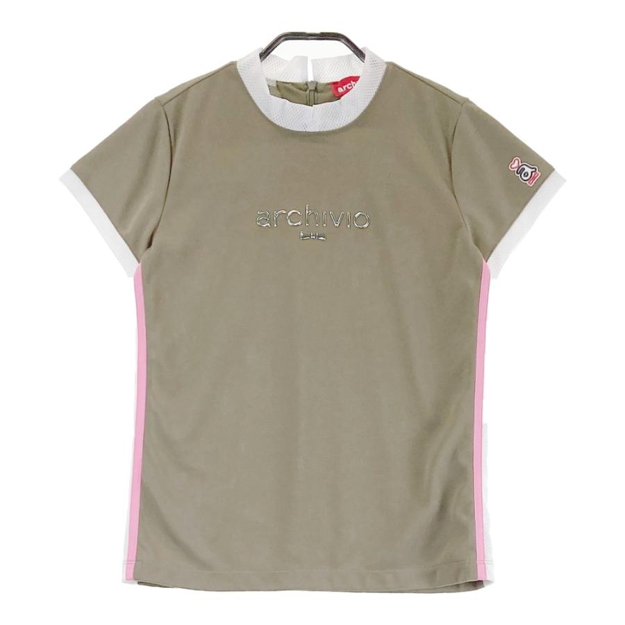 アルチビオ　モックネック ARCHIVIO アルチビオ モックネック 半袖Tシャツ カーキ系 36