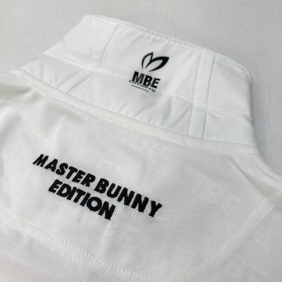 MASTER BUNNY EDITION マスターバニーエディション 10周年 半袖ポロシャツ ワッペン  ホワイト系 5 ゴルフウェア メンズの画像