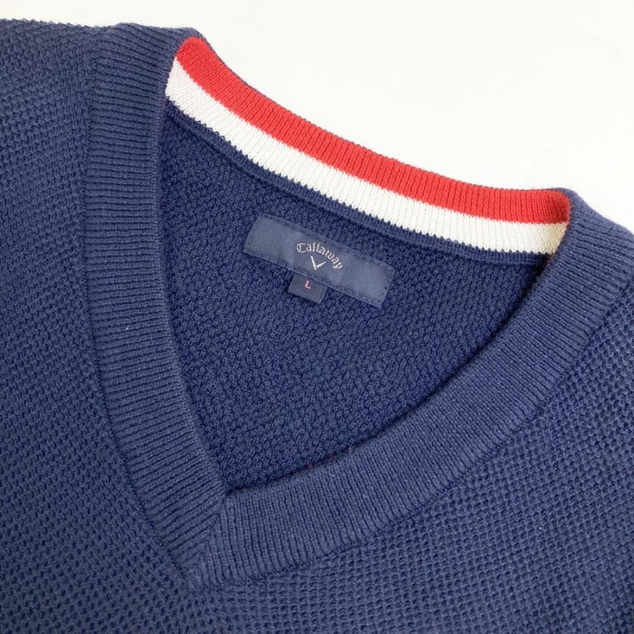 CALLAWAY キャロウェイ ニットセーター ネイビー系 L ゴルフウェア