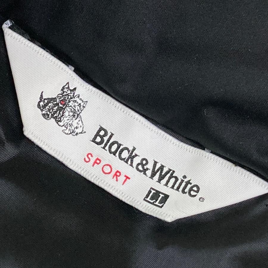 BLACK&WHITE ブラックアンドホワイト 長袖ジップ ダウン
