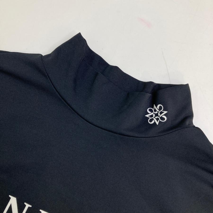 【未使用】セントアンドリュース ゴルフ ハイネックシャツ　M ブラック St ANDREWS セントアンドリュース ゴルフウェア 半袖シャツ 春