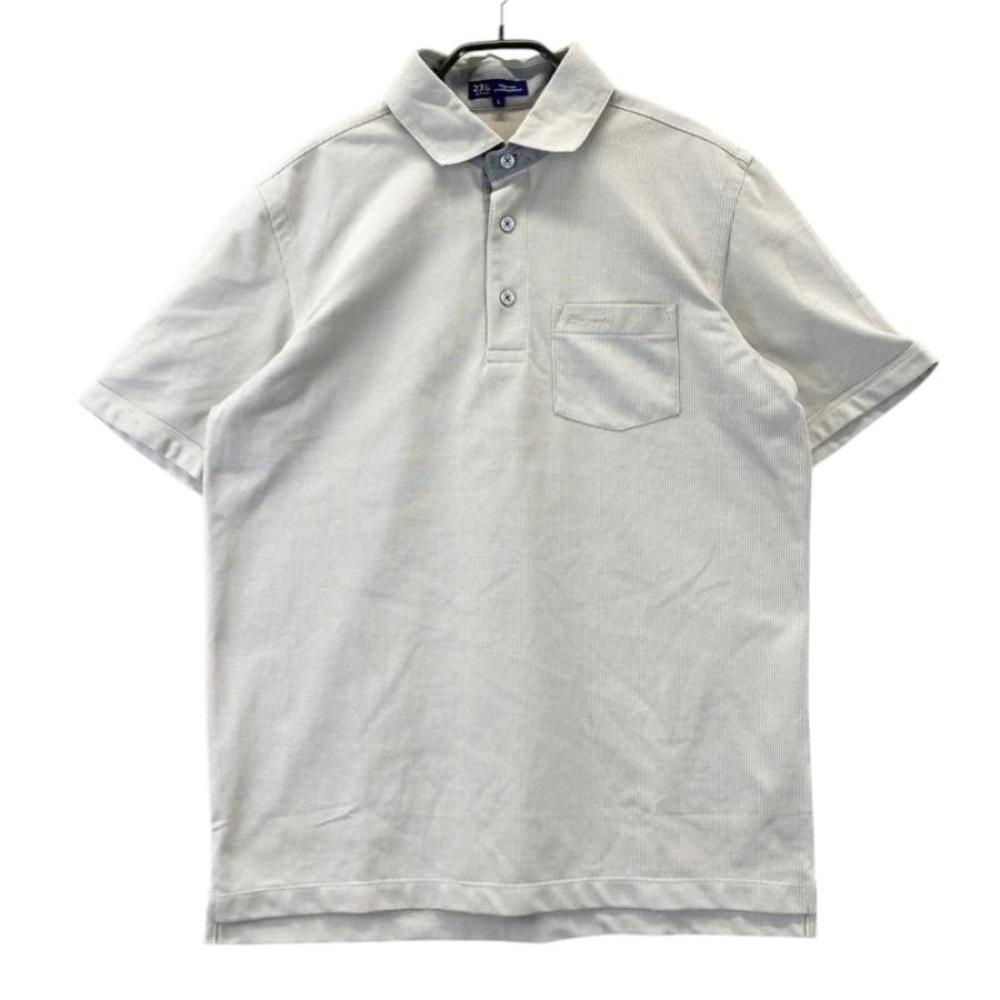 サイズ：L 23区GOLF ニジュウサンクゴルフ  半袖ポロシャツ  ベージュ系 [240101494468] ゴルフウェア メンズ ストスト 23区GOLF ニジュウサンクゴルフ 半袖ポロシャツ ベージュ系 L
