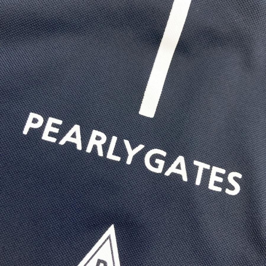 PEARLY GATES パーリーゲイツ 2024年 半袖ハイネックTシャツ ネイビー
