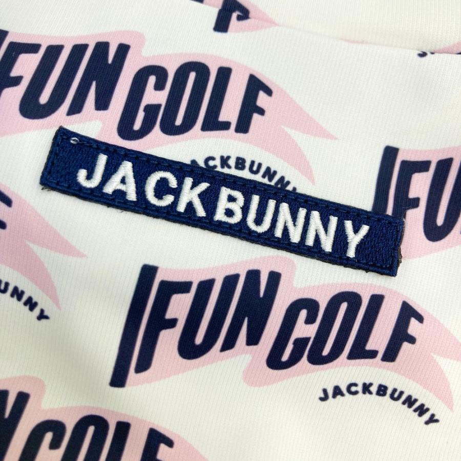 JACK BUNNY ジャックバニー 2024年モデル ハイネック 半袖Tシャツ 総柄