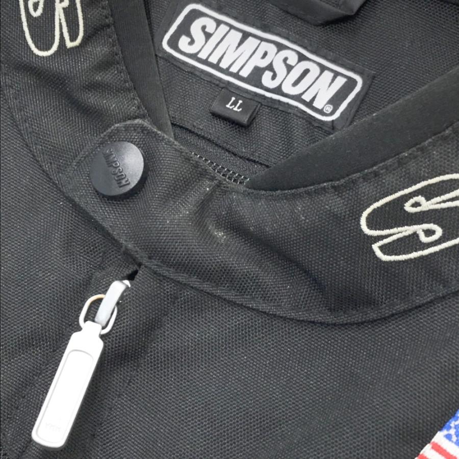SIMPSON（シンプソン） ライディングジャケット ブラック系 LL バイク