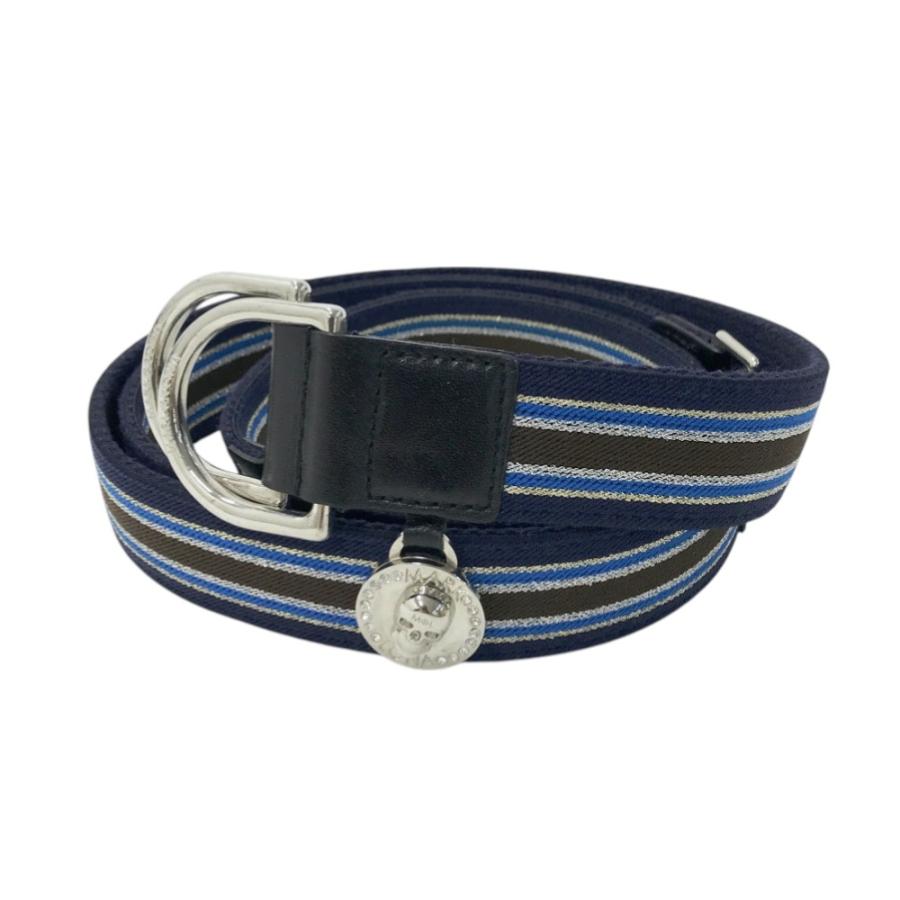 MARK&LONA マークアンドロナ マーカー付リングベルト ネイビー系