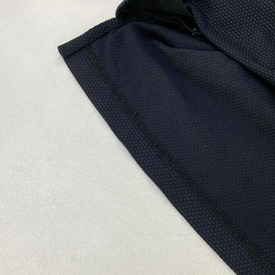 MARK & LONA ブラックポロシャツ 48 MARK&LONA マークアンドロナ ハーフジップ 半袖ポロシャツ