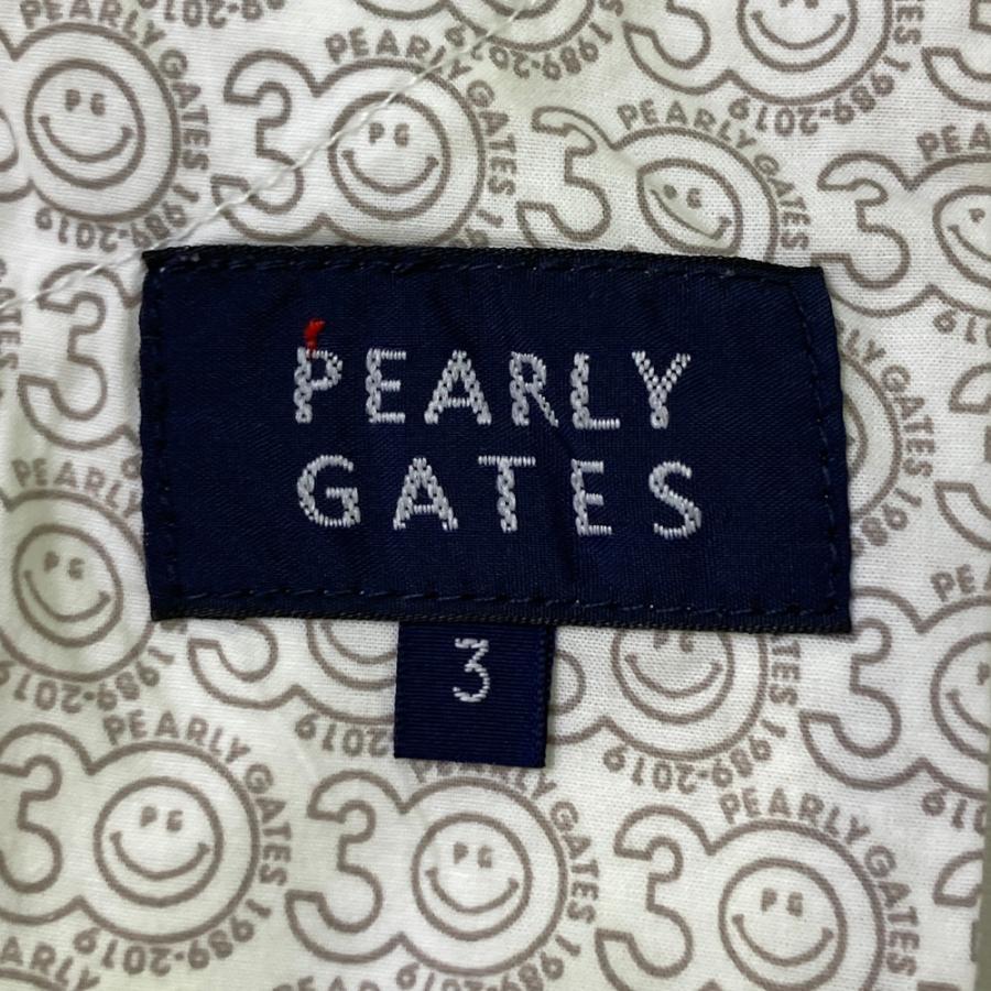 サイズ：3 PEARLY GATES パーリーゲイツ 30周年 ハーフパンツ  ホワイト系 [240101495224] ゴルフウェア メンズ ストスト PEARLY GATES パーリーゲイツ 30周年 ハーフパンツ ホワイト系 3