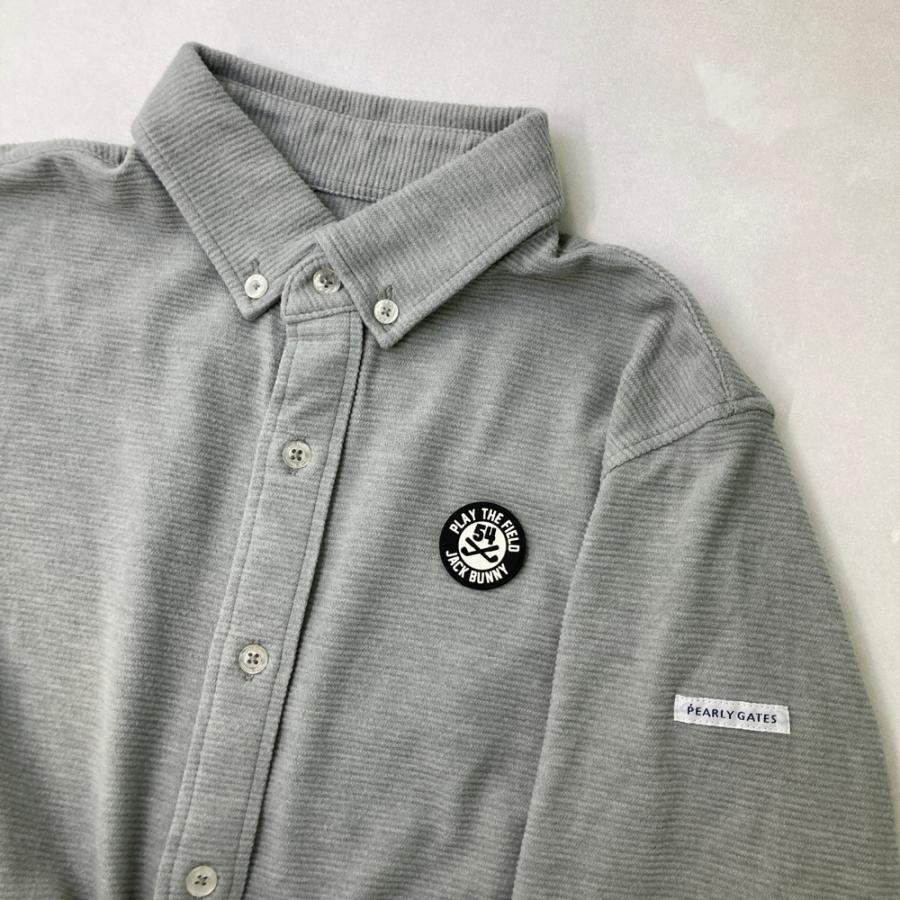 JACK BUNNY ジャックバニー 長袖シャツ ボタンダウン グレー系 4