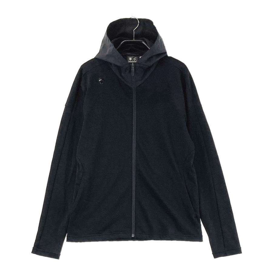 coco 中古 デサントゴルフ DESCENTE GOLF メンズ 長袖ポロシャツ M 黒 ブラック 裏微起毛 DESCENTE ゴルフシャツ｜メンズウエア｜ゴルフ｜スポーツ