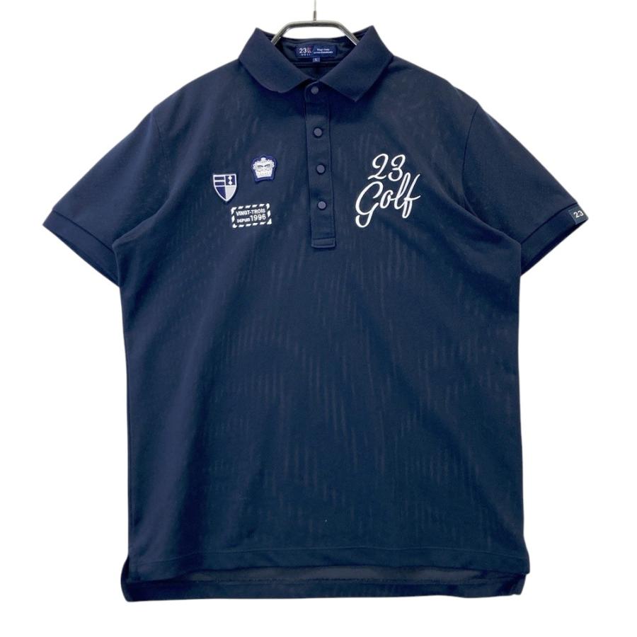 23区GOLF - 極美品 23区GOLF ニジュウサンク 半袖 ポロシャツ 1 (S) ネイビー 23区GOLF ニジュウサンクゴルフ 半袖ポロシャツ ネイビー系 1