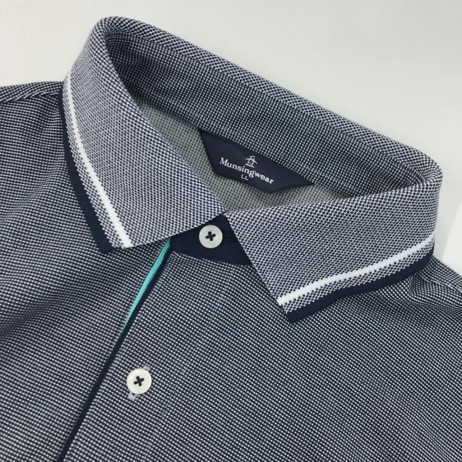 MUNSING WEAR マンシングウェア SG1338 長袖ポロシャツ ネイビー系 LL