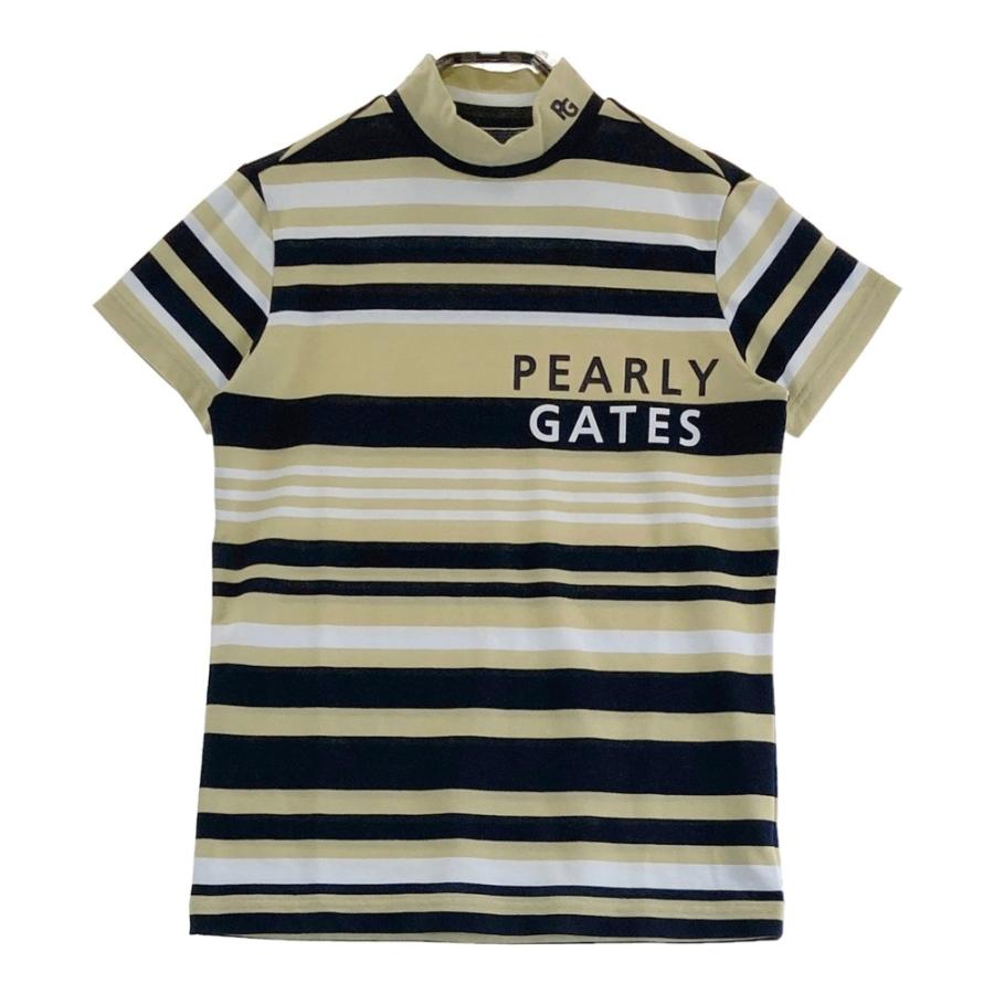 PEARLY GATES(パーリーゲイツ)ボーダーモックネックシャツ