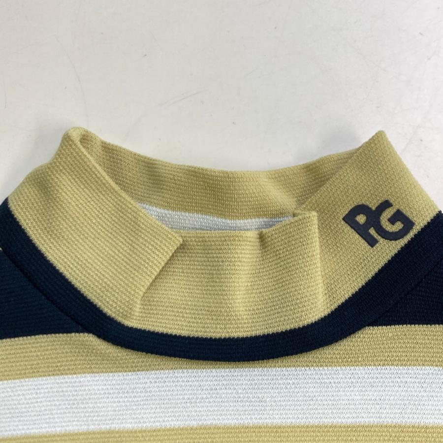 サイズ：1 PEARLY GATES パーリーゲイツ 2024年モデル モックネック 半袖Tシャツ プリント  ホワイト系 [240101496207] ゴルフウェア レディース ストスト PEARLY GATES パーリーゲイツ モックネック 半袖Tシャツ ロゴ