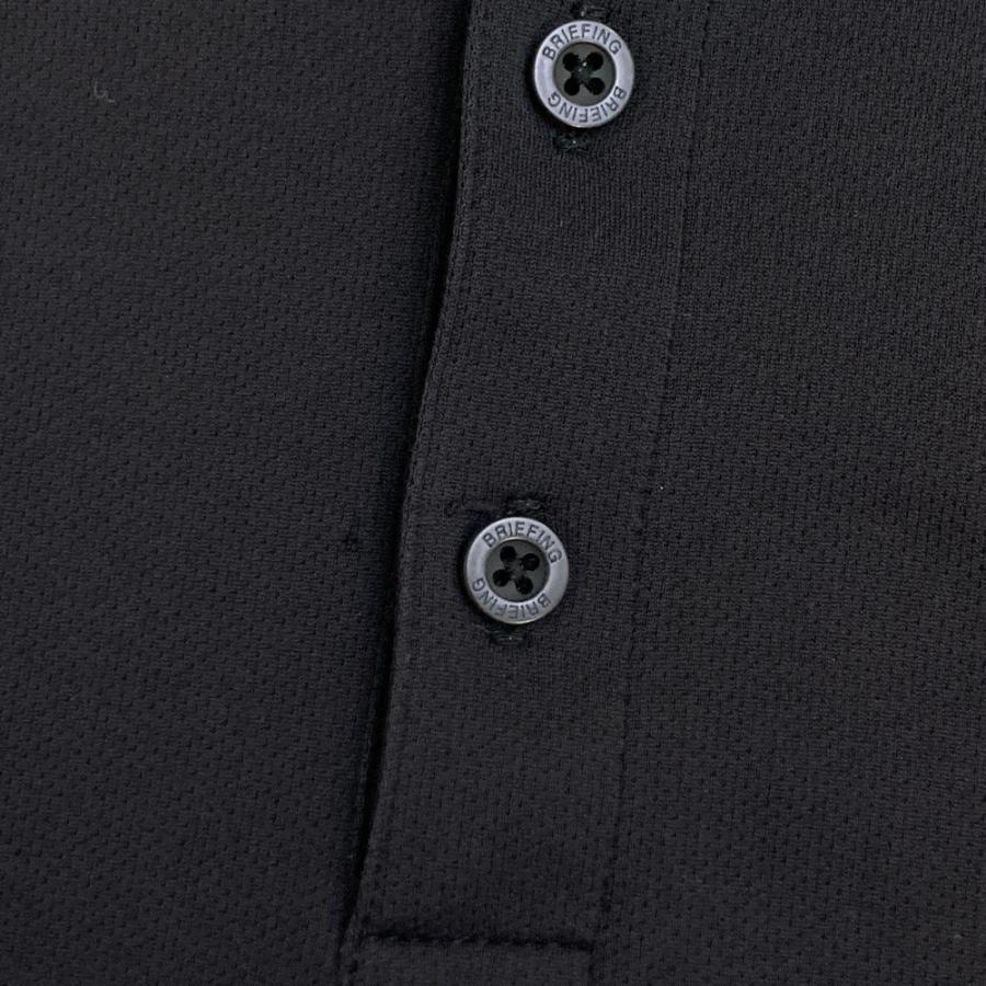 サイズ：M BRIEFING GOLF ブリーフィング  半袖ポロシャツ  ブラック系 [240101496213] ゴルフウェア メンズ ストスト BRIEFING GOLF ブリーフィング 半袖ポロシャツ ブラック系 M