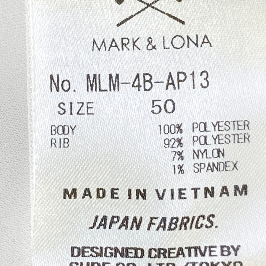 サイズ：50 MARK&amp;LONA マークアンドロナ 2024年モデル 半袖ポロシャツ スカル  ホワイト系 [240101496240] ゴルフウェア メンズ ストスト MARK&LONA マークアンドロナ 2024年モデル 半袖ポロシャツ