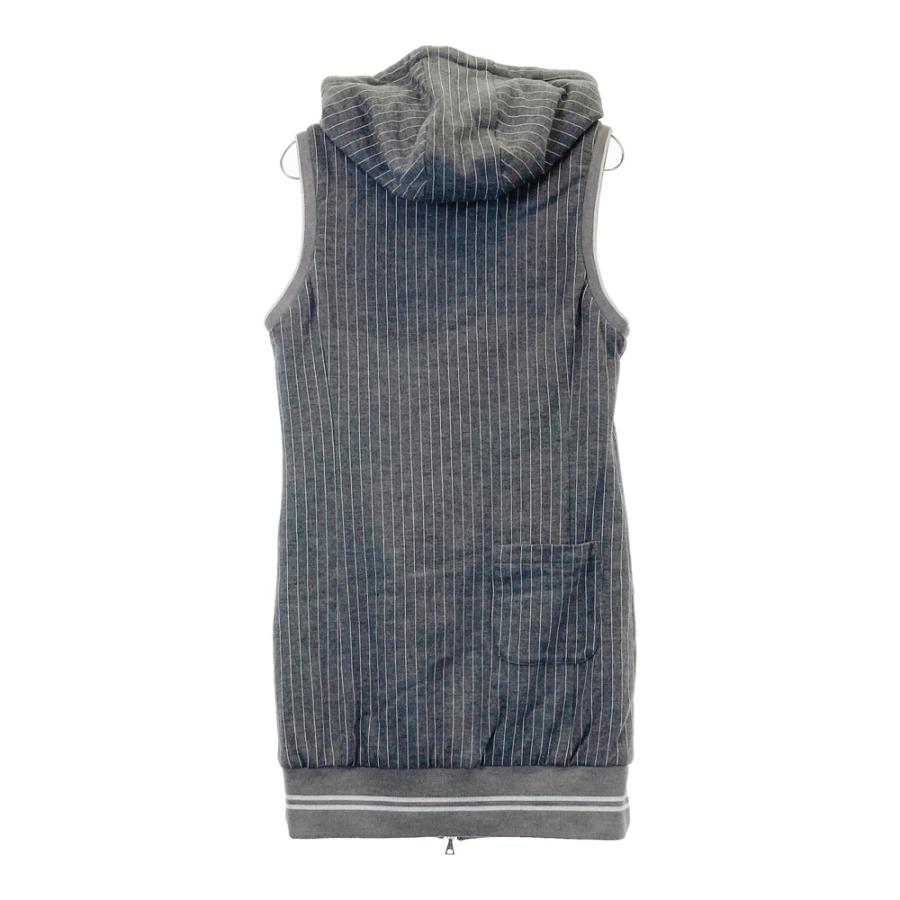 BEAMS GOLF ビームスゴルフ 中綿ノースリーブワンピース ストライプ柄