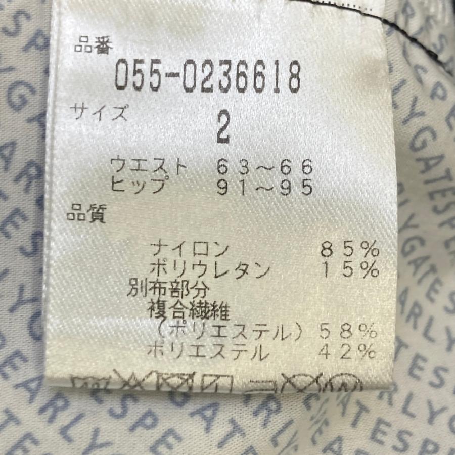 PEARLY GATES パーリーゲイツ  イージーパンツ 格子チェック柄 ネイビー系 2 ゴルフウェア レディースの画像
