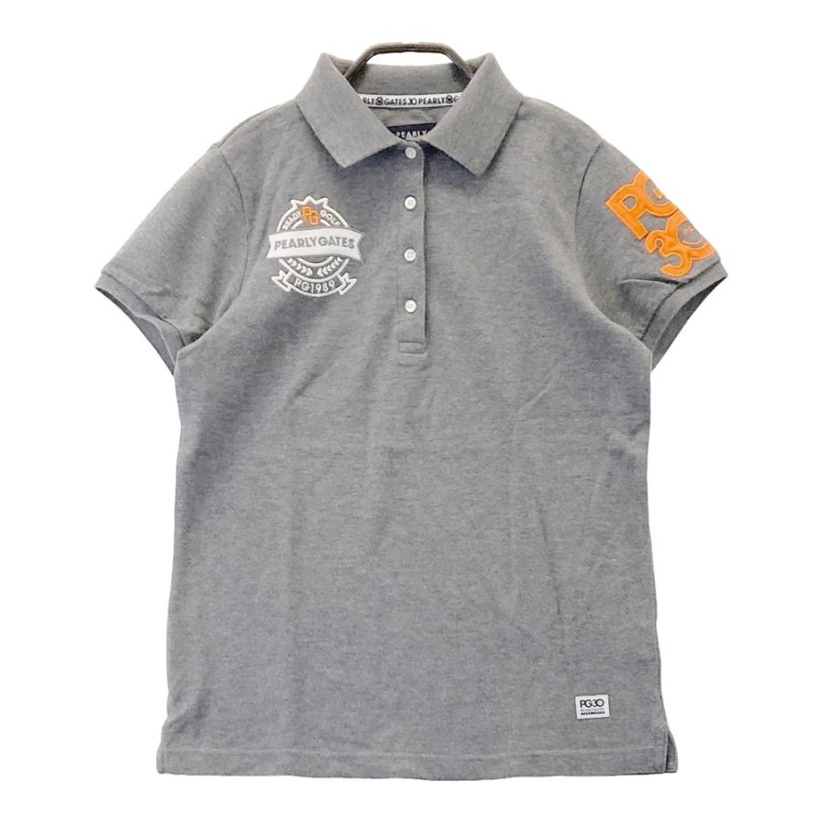 PEARLY GATES パーリーゲイツ 半袖ポロシャツ 30周年 グレー系 1