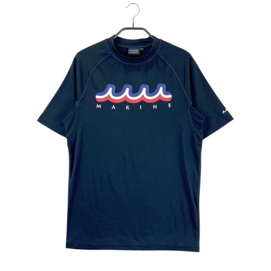 【muta MARINE／ムータマリン】ゴルフ用ラッシュガード メンズ MUTA MARINE ムータマリン 半袖Tシャツ ラッシュガード ネイビー