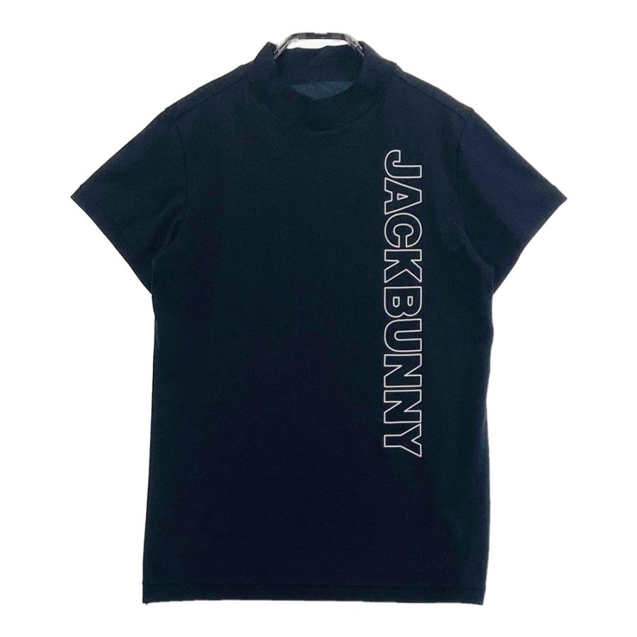 JACK BUNNY ジャックバニー ハイネック 半袖Tシャツ ブラック系