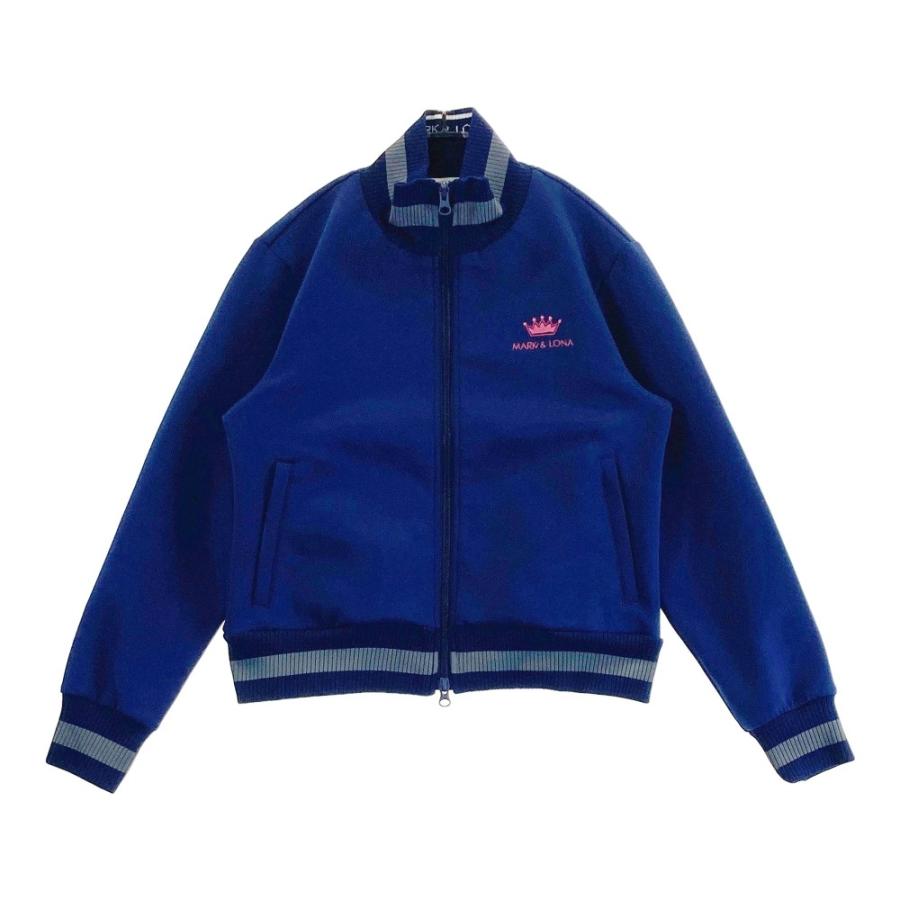 サイズ：36 MARK&amp;LONA マークアンドロナ  ジップジャケット スカル  ネイビー系 [240101496856] ゴルフウェア レディース ストスト MARK&LONA マークアンドロナ ジップジャケット スカル ネイビー