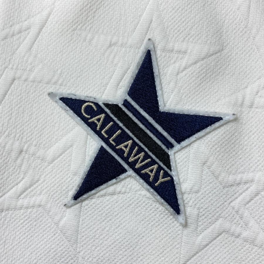 サイズ：M CALLAWAY キャロウェイ  フード付 ジップジャケット 星総柄 ホワイト系 [240101622675] ゴルフウェア レディース ストスト Callaway（キャロウェイ） ; ジップパーカー 星 総柄 ホワイト系 M