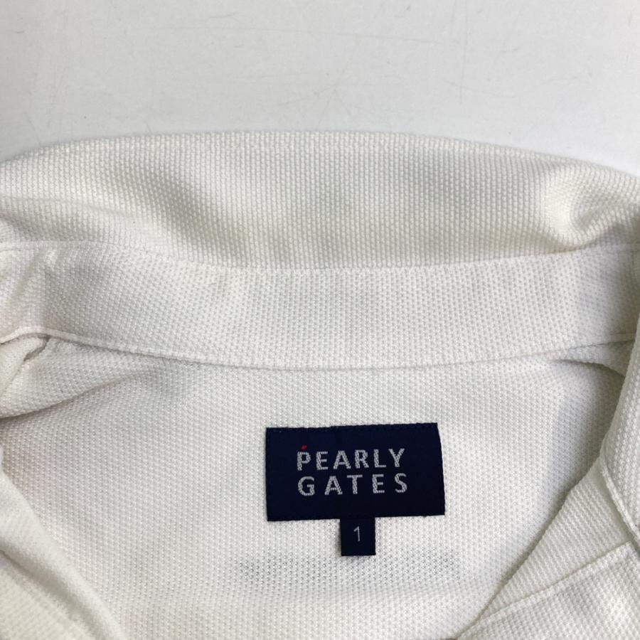 サイズ：2 PEARLY GATES パーリーゲイツ  長袖ポロシャツ ボタンダウン  ホワイト系 [240101471559] ゴルフウェア レディース ストスト サイズ：2 PEARLY GATES パーリーゲイツ 長袖ポロシャツ ボタン