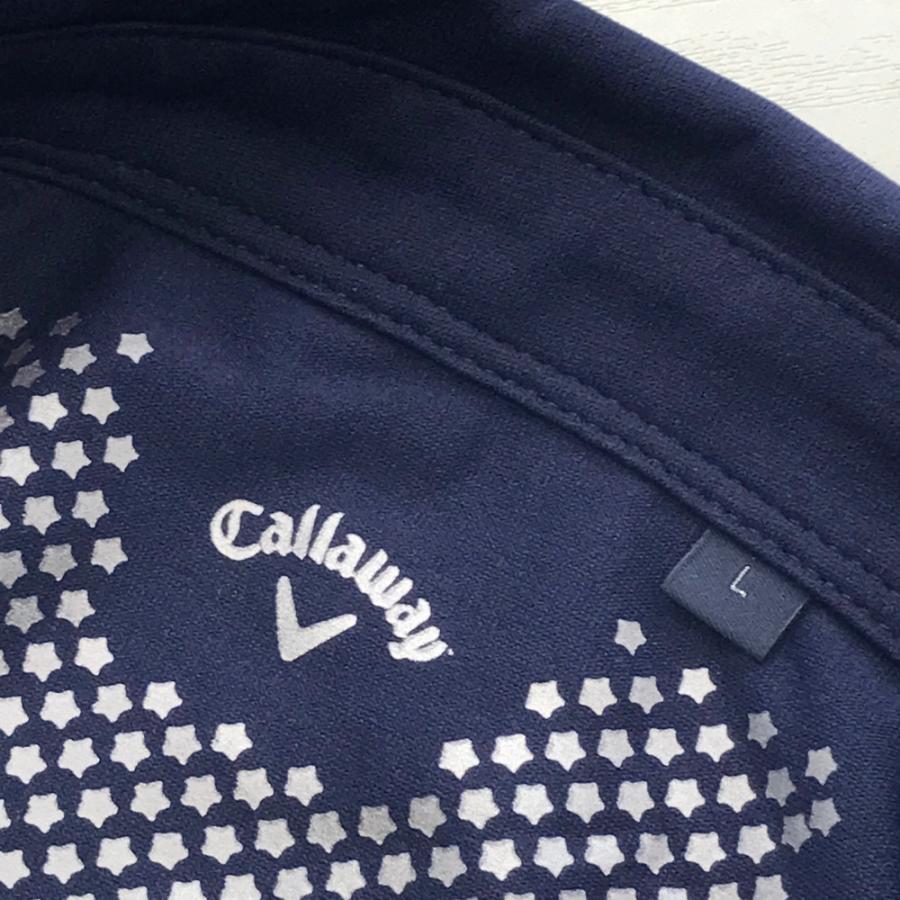CALLAWAY キャロウェイ 半袖ポロシャツ ネイビー系 L ゴルフ