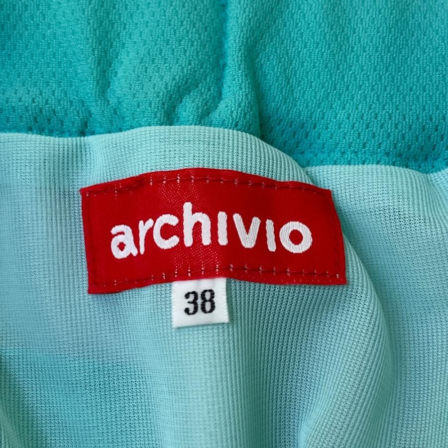 サイズ：38 ARCHIVIO アルチビオ  裏地付 ストレッチスカート  グリーン系 [240101497573] ゴルフウェア レディース ストスト 新品】ARCHIVIO アルチビオ 裏地付 ストレッチスカート グリーン