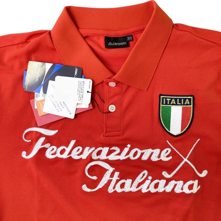 新品】KAPPA GOLF カッパゴルフ 半袖ポロシャツ レッド系 XO ゴルフ 