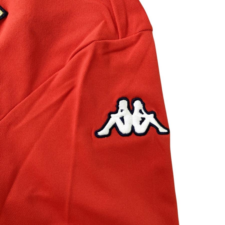 新品】KAPPA GOLF カッパゴルフ 半袖ポロシャツ レッド系 XO ゴルフ