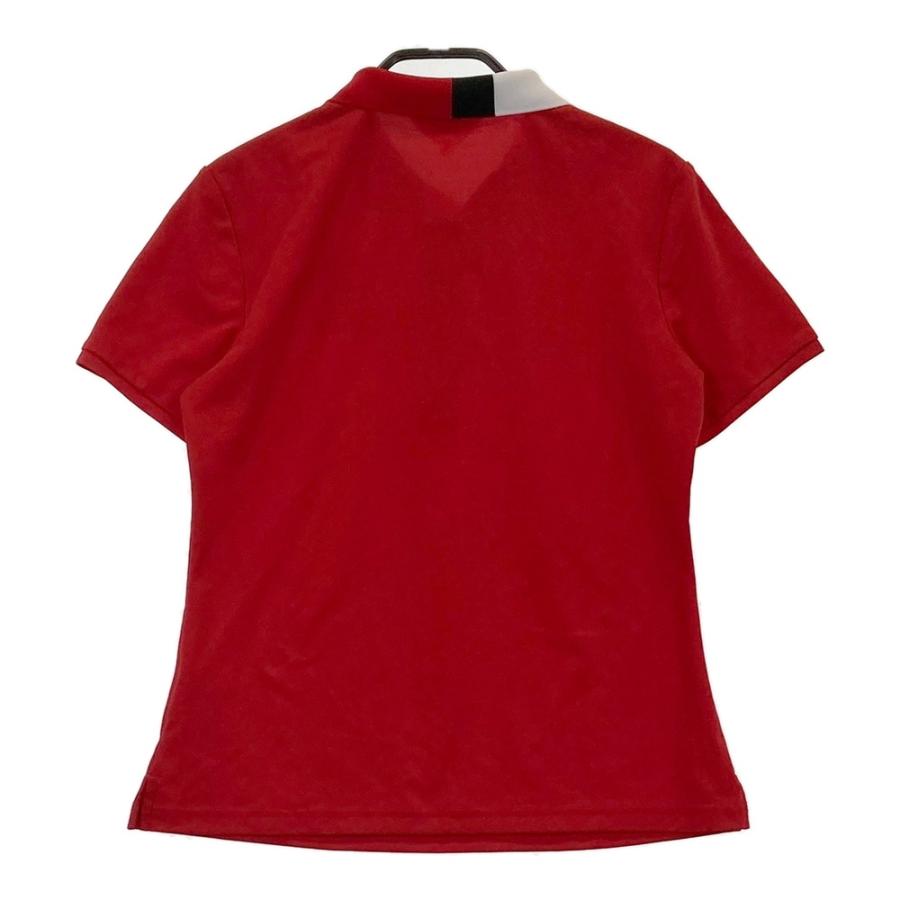 サイズ：38 LANVIN SPORT ランバン スポール  半袖ポロシャツ プリント  レッド系 [240101459978] ゴルフウェア レディース ストスト LANVIN SPORT ランバン スポール 半袖ポロシャツ プリント