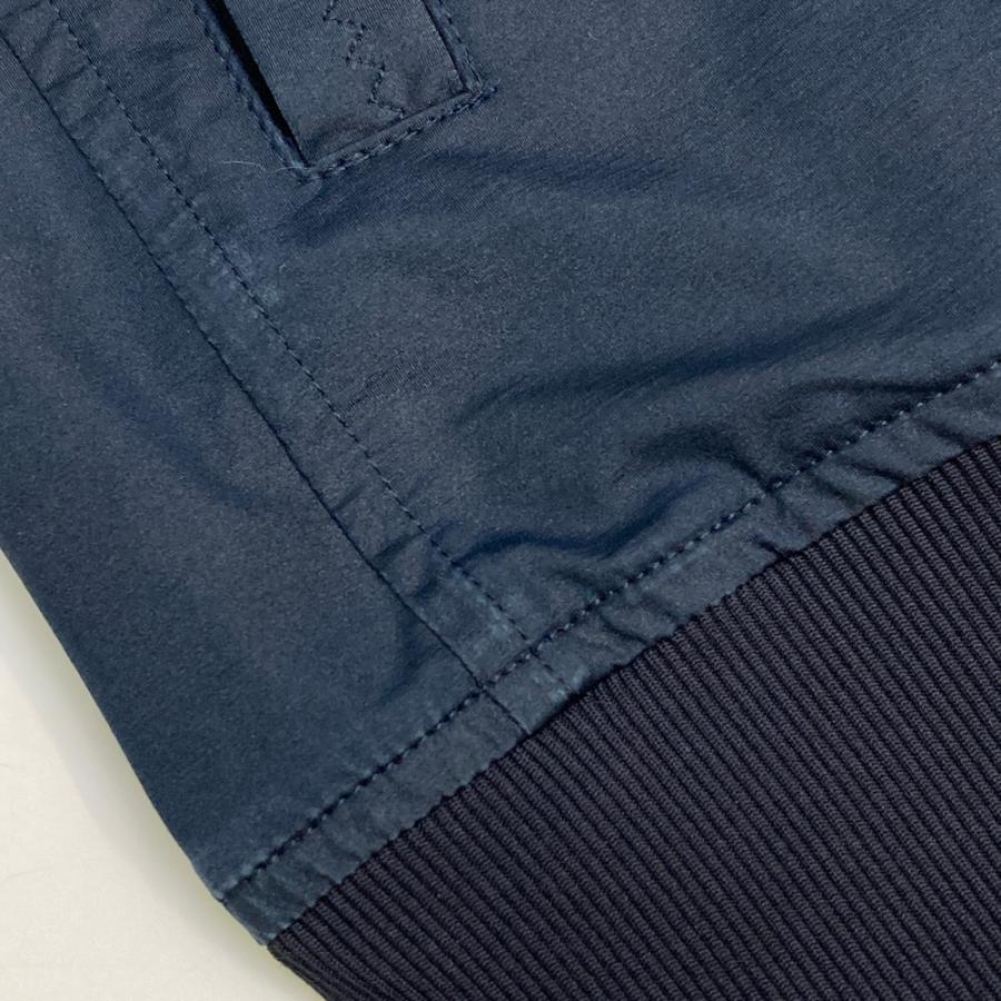 Block & White ゴルフダウンジャケット Ｌサイズ ネイビー BLACK&WHITE ブラックアンドホワイト ジップジャケット ネイビー