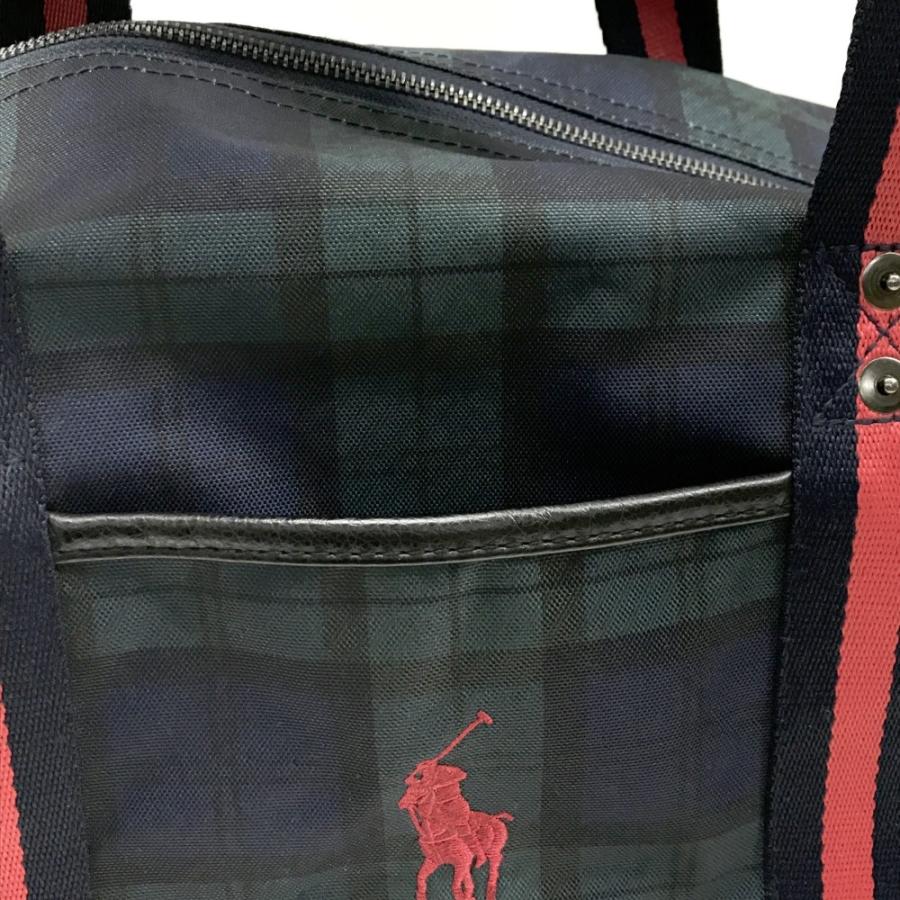 ラルフローレン 2way ボストンバッグ 大容量 チェック 格子柄 POLO Ralph Lauren ボストンバッグ 2WAY 大容量 チェック柄