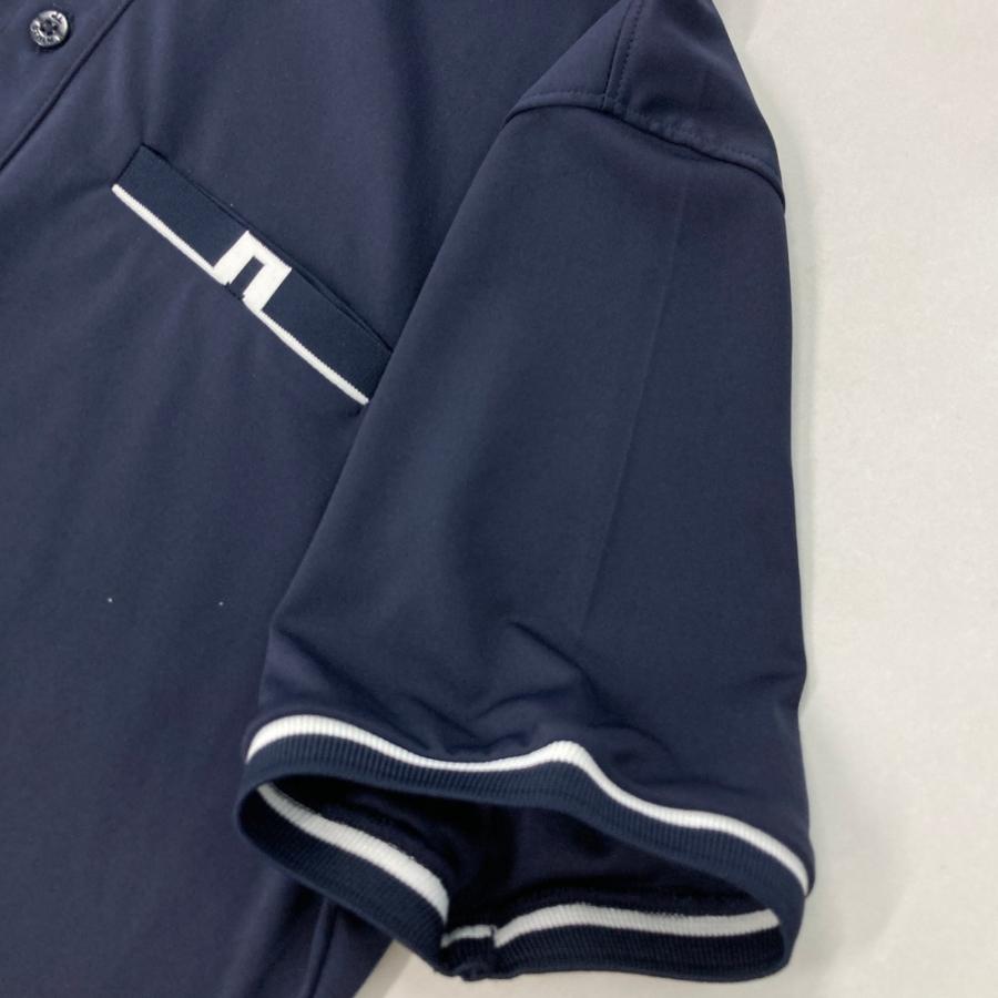 J.LINDEBERG ジェイリンドバーグ 半袖ポロシャツ ネイビー系 S