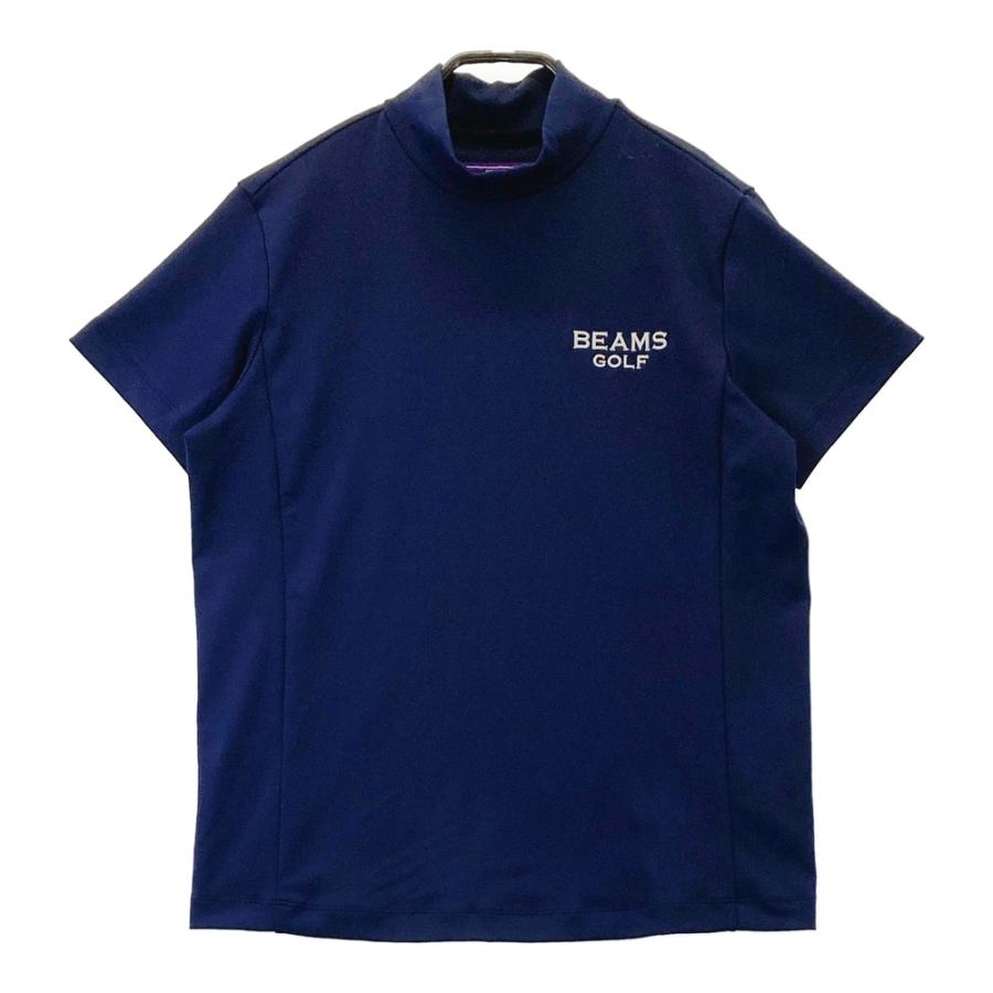 BEAMS GOLF（ビームス ゴルフ） モックネック半袖Tシャツ ネイビー系 L