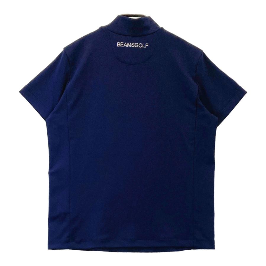 BEAMS GOLF（ビームス ゴルフ） モックネック半袖Tシャツ ネイビー系 L