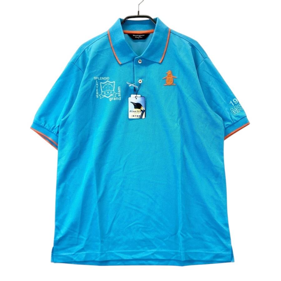 MUNSING WEAR マンシングウェア 半袖ポロシャツ ブルー系 L