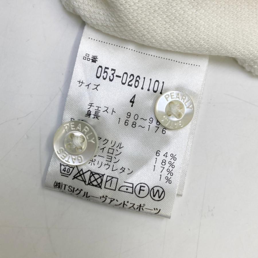 PEARLY GATES パーリーゲイツ 長袖ポロシャツ ホワイト系 4