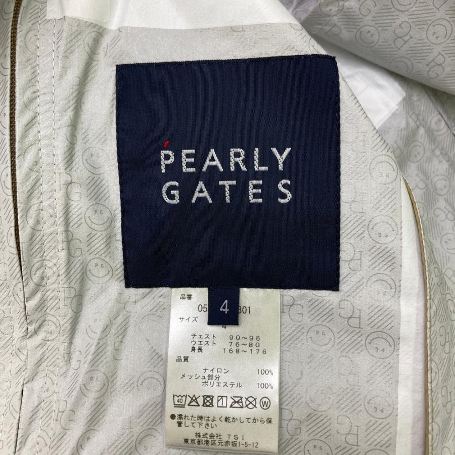 0 パーリーゲイツ レインジャケット パンツ セットアップ 新品 ベージュ系 PEARLY GATES パーリーゲイツ レインウェア セットアップ