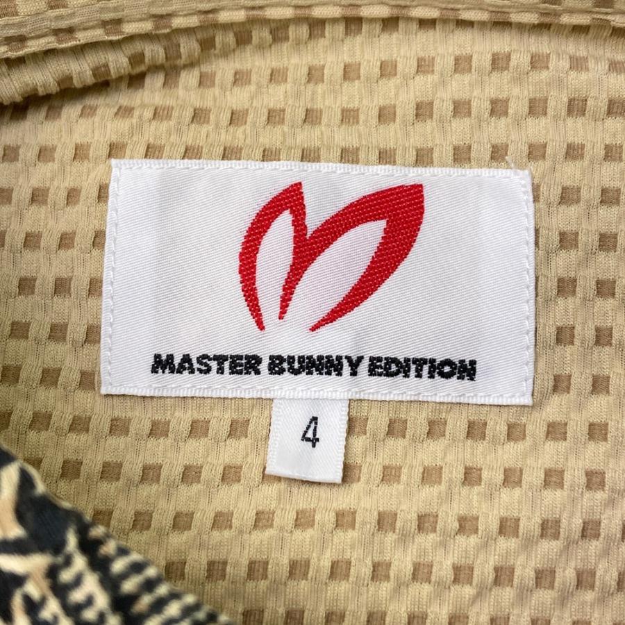 MASTER BUNNY EDITION マスターバニーエディション  半袖ポロシャツ レオパード ベージュ系 4 ゴルフウェア メンズの画像