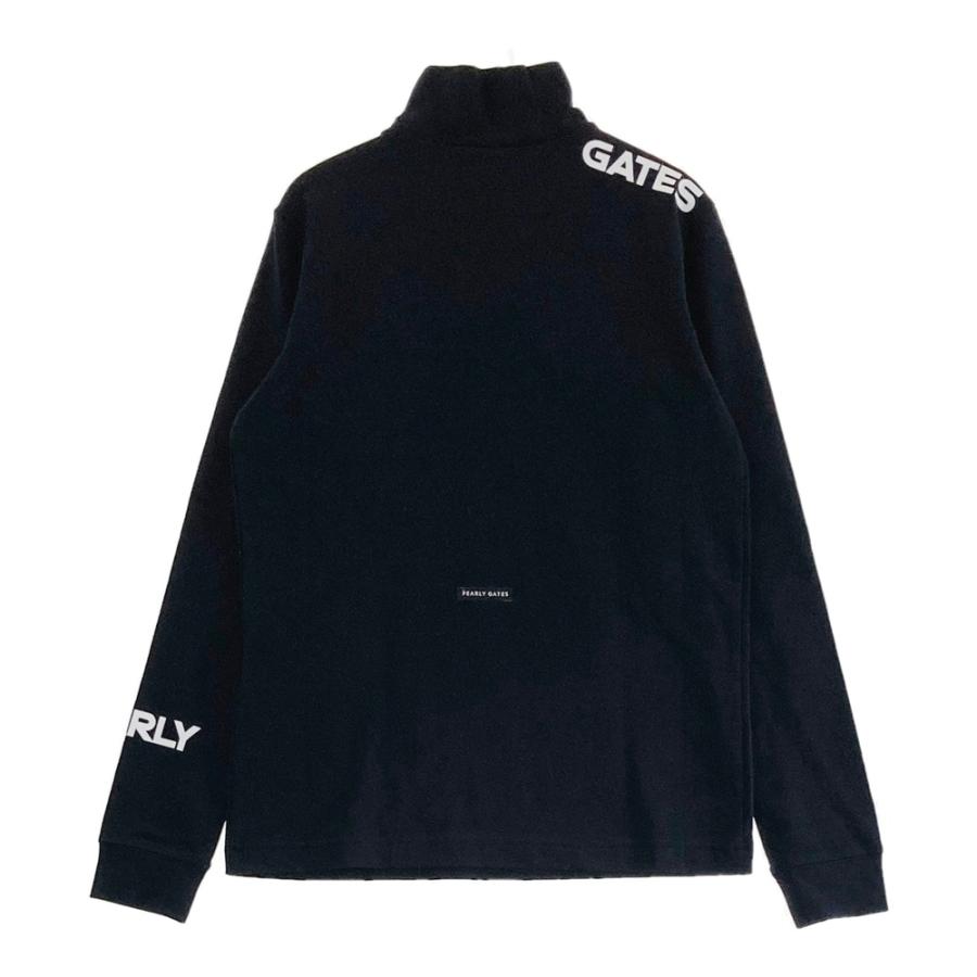 サイズ：0 PEARLY GATES パーリーゲイツ 2024年モデル ハイネック 長袖Tシャツ  ブラック系 [240101499687] ゴルフウェア レディース ストスト PEARLY GATES（パーリーゲイツ） 【新品】PEARLY GATES 2024年モデル