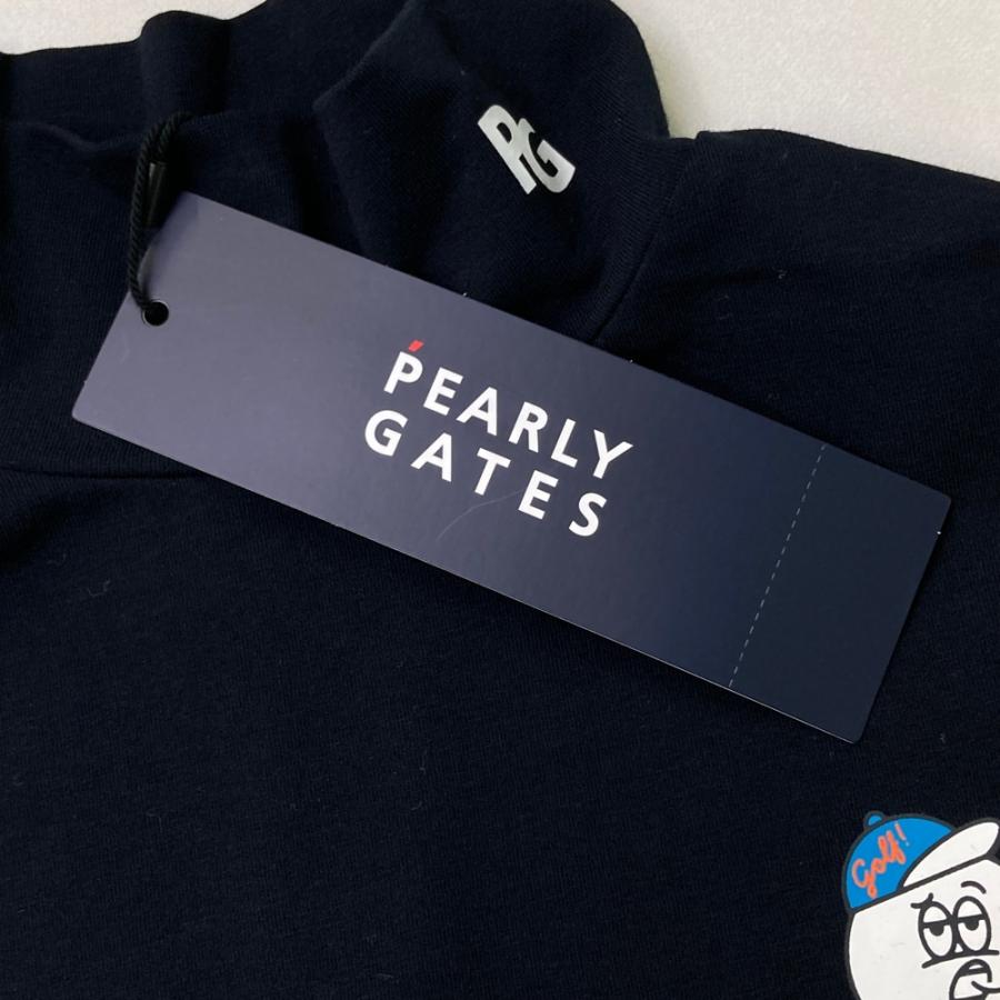 サイズ：0 PEARLY GATES パーリーゲイツ 2024年モデル ハイネック 長袖Tシャツ  ブラック系 [240101499687] ゴルフウェア レディース ストスト PEARLY GATES（パーリーゲイツ） 【新品】PEARLY GATES 2024年モデル