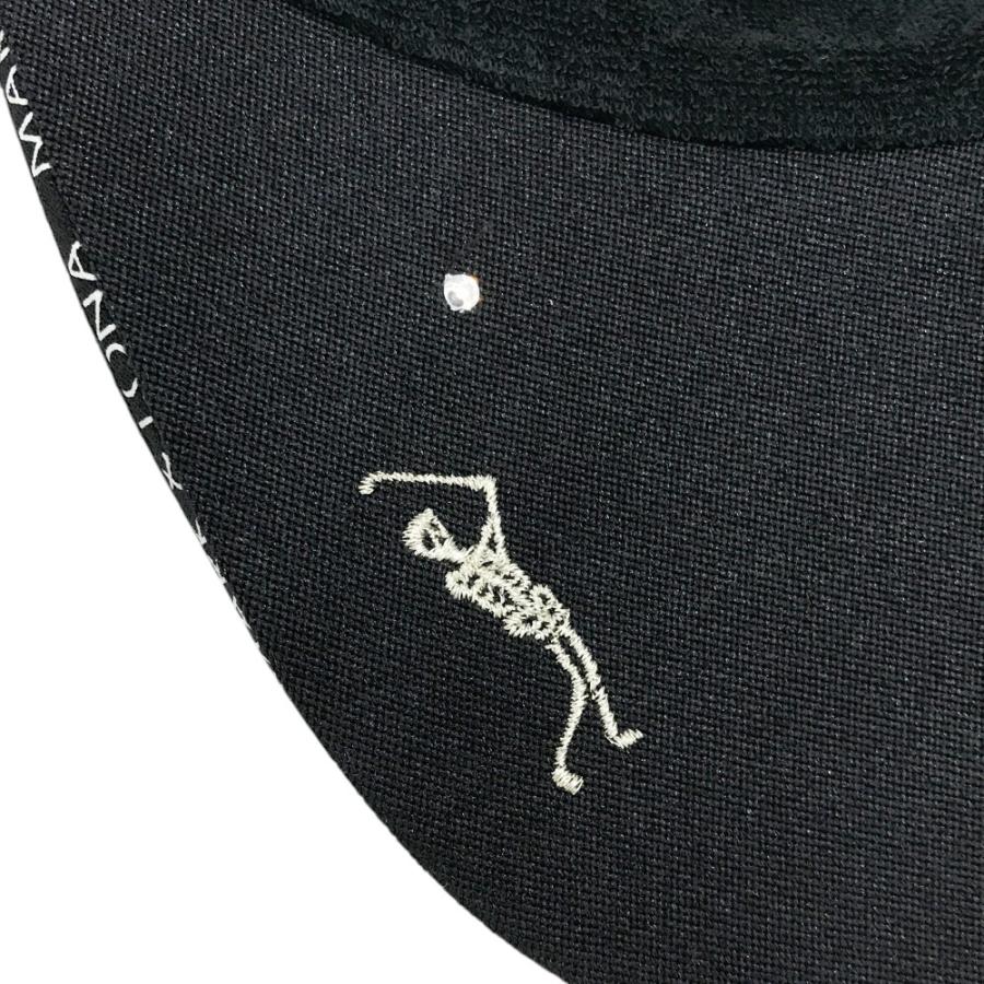マークアンドロナ　スカル　サンバイザー　ラインストーン　ゴールド金具　ゴルフ　黒 MARK&LONA - マークアンドロナ 【グッズ】 | GOSSIP GOLF